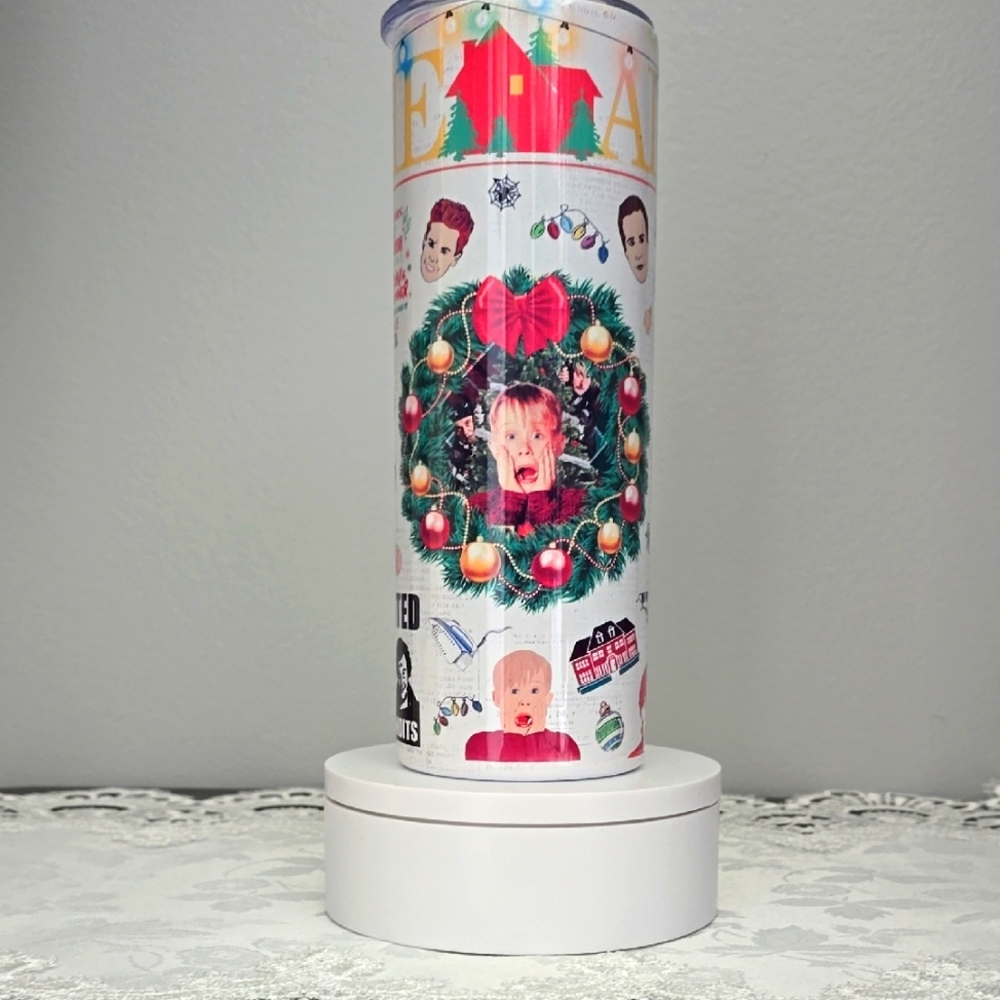 Custom 20oz Stainless Steel Tumbler - Home Alone